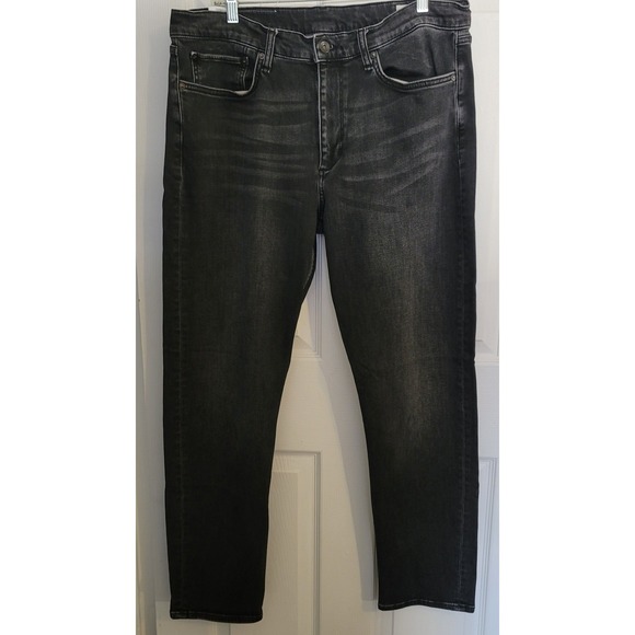 Rag & Bone Fit 2 Slim Mens 36x32 Loopback Denim Jeans Wylie Grey MED21F1223BBWY - Picture 15 of 16